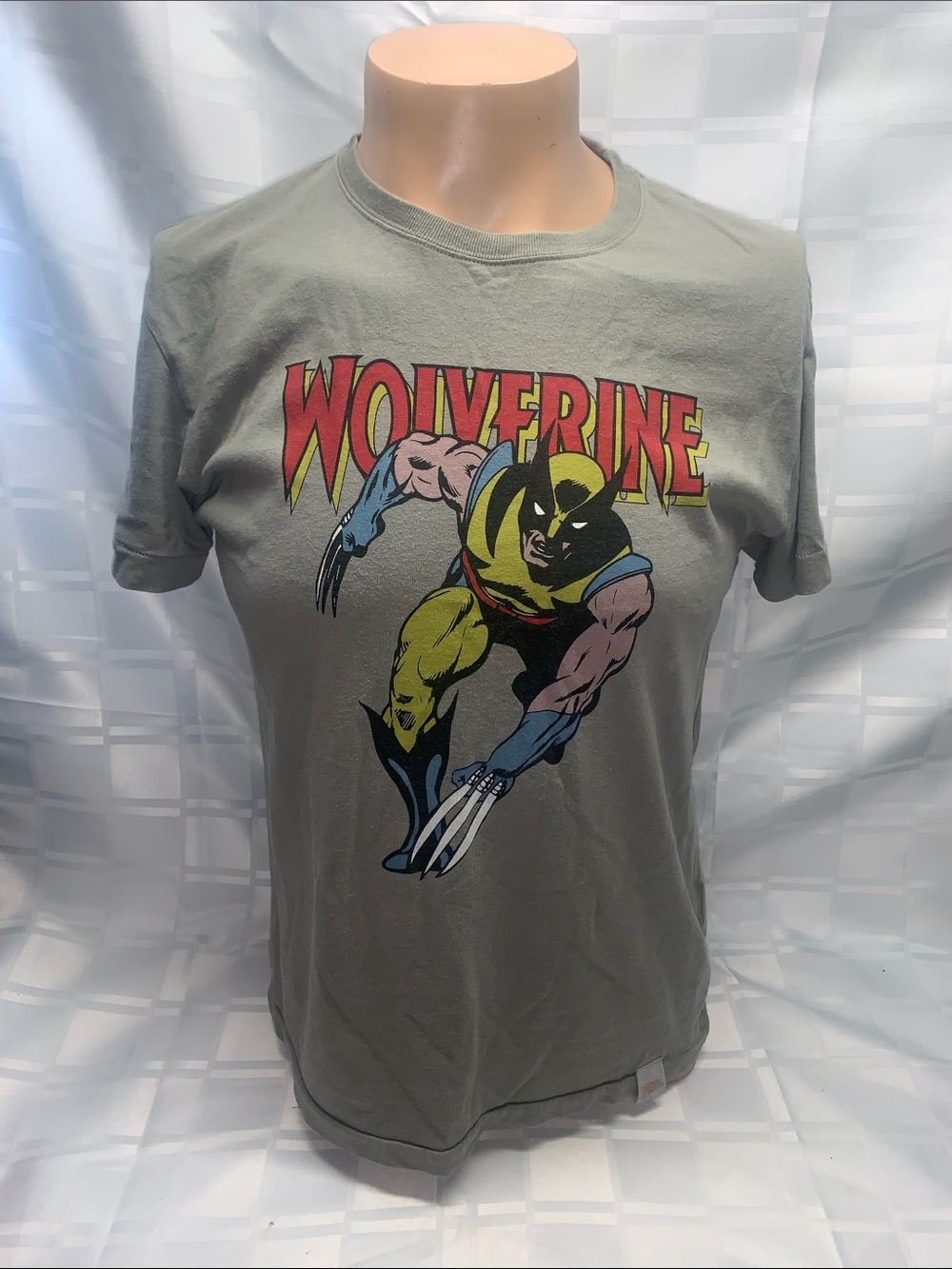 Vintage Zara Gray Wolverine Graphic Tee - Multicolor Print